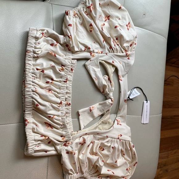 WeWoreWhat Swim Lily Top Flowers and Emily Bottom - Picture 11 of 11